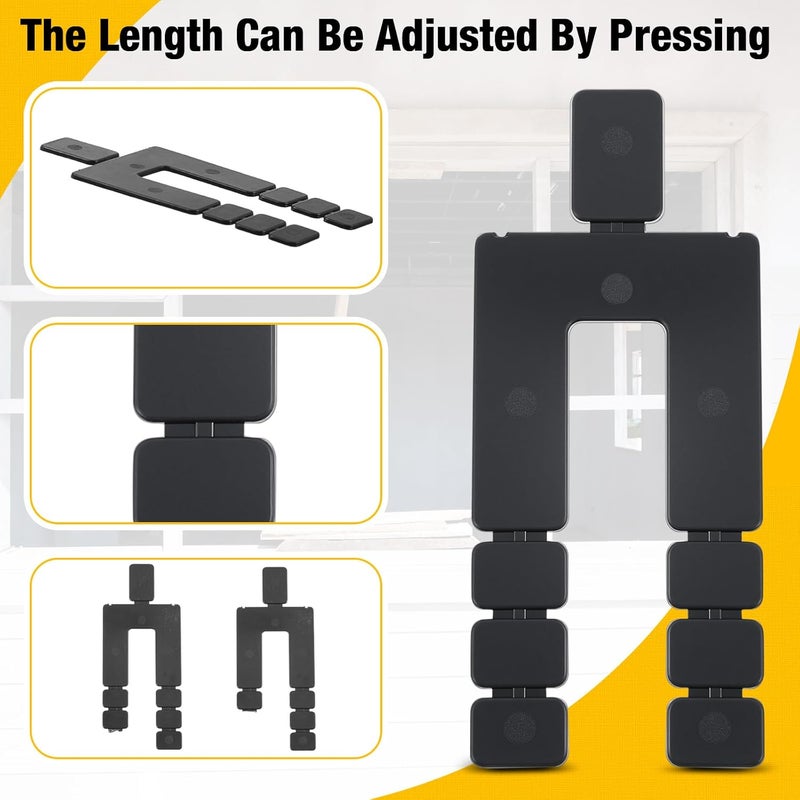 Otoolling 250 Pcs 1/16" x 3-1/2" Stack Shims Bulk Stackable Black Shims for Windows & Doors - Image 4